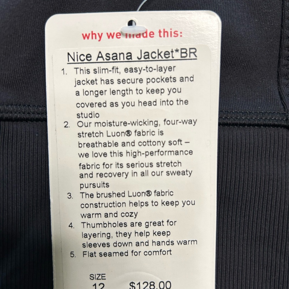 Lululemon Athletica Black Zip-Up Jacket - Picture 6 of 7